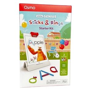 Little Genius Sticks & Rings Starter Kit - Red, Blue, Green